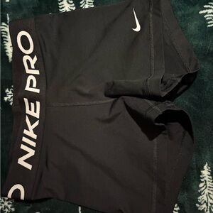 Nike Black Training Shorts with White Logo
